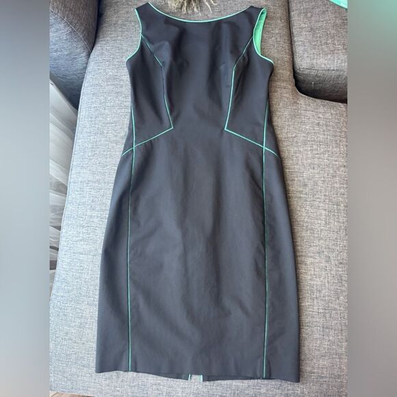 Lafayette 148 New York Deana Piped Trim Stretch Sheath Dress  Size 4 - Picture 10 of 16